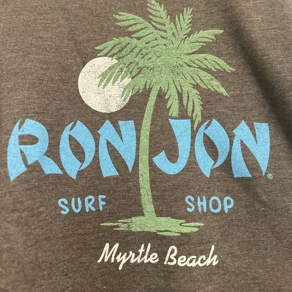 Ron Jon Surf Shop Sz: M Gray Myrtle Beach Crewneck Surfer Pullover Sweatshirt.